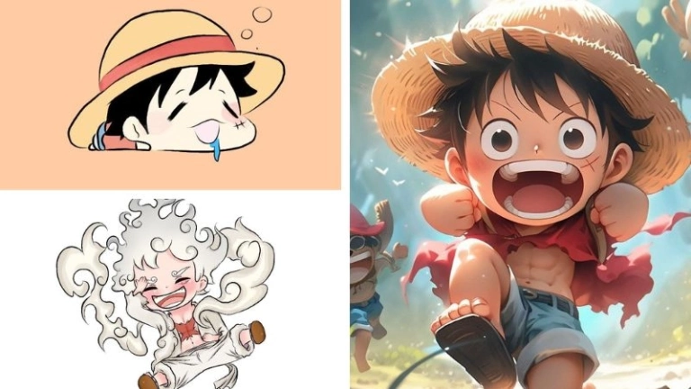 Ảnh Luffy chibi dễ thương, đẹp nhất dành cho fan One Piece