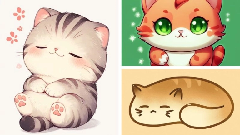 Ảnh mèo chibi cute siêu cấp đáng yêu bạn không thể bỏ lỡ