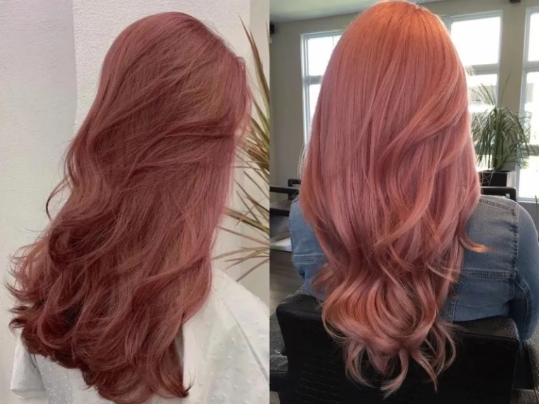 Ảnh tóc màu nâu hồng hot trend khiến giới trẻ mê mẩn