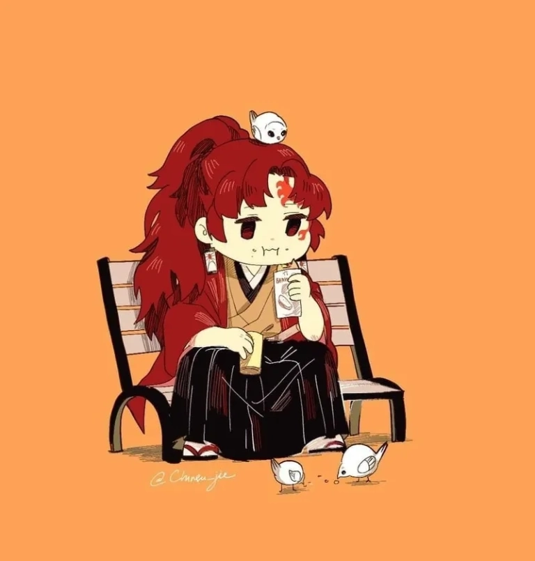 Bộ ảnh chibi Yoriichi kiếm sĩ huyền thoại hóa tí hon cute