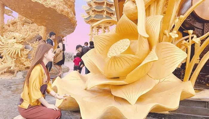 Chùa Phúc Lâm Tiên Quán Kim Động Hưng Yên nổi bật giữa đồng bằng Bắc Bộ