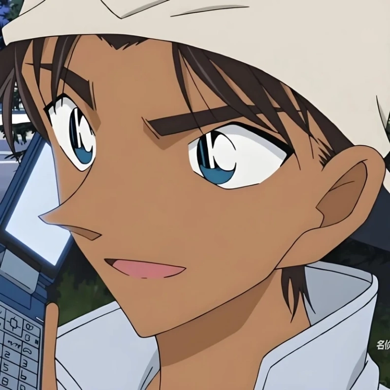 Hình ảnh Heiji Hattori đậm chất thám tử trong anime Conan