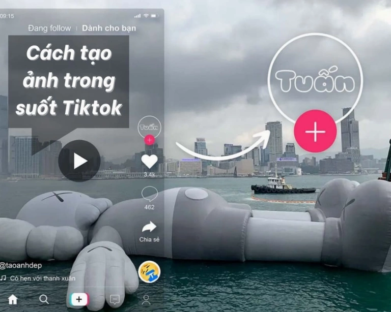 Hướng dẫn chi tiết cách làm avatar trong suốt trên TikTok miễn phí