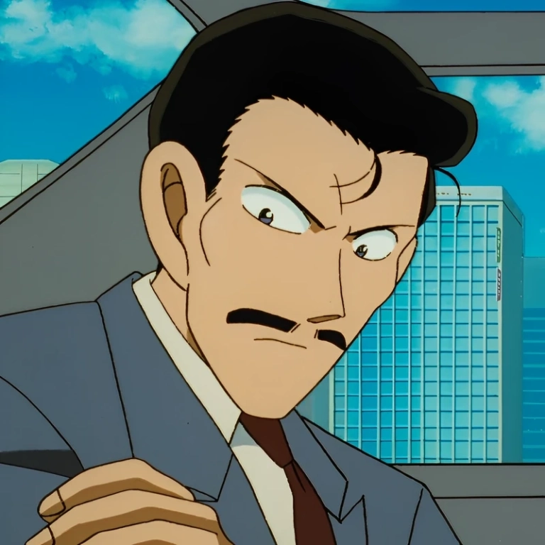 Loạt ảnh Kogoro Mori hài hước trong Detective Conan