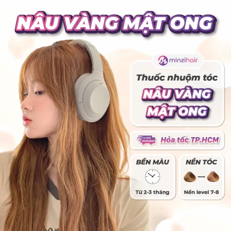 Màu tóc nâu mật ong: Xu hướng rạng rỡ cho năm 2026