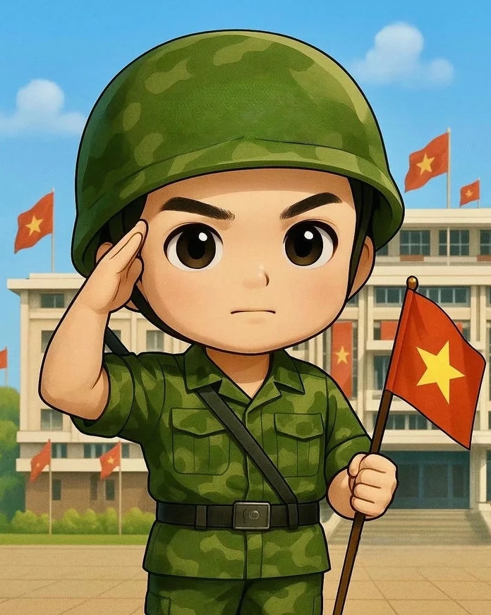 Tổng hợp hình ảnh chú bộ đội chibi siêu dễ thương và ý nghĩa