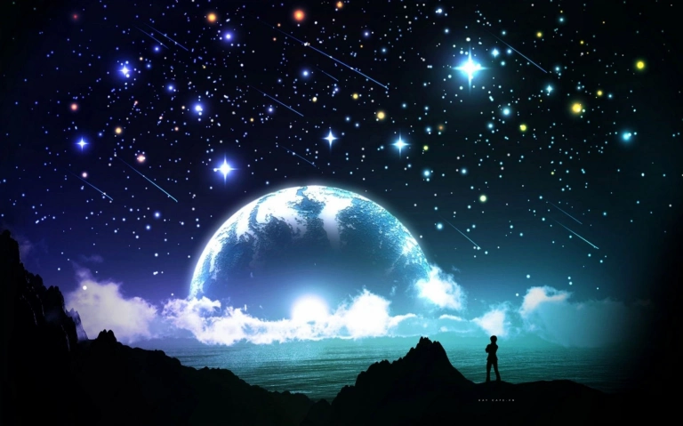 Tuyển tập ảnh bầu trời đêm anime galaxy đẹp mê hoặc cho năm 2026