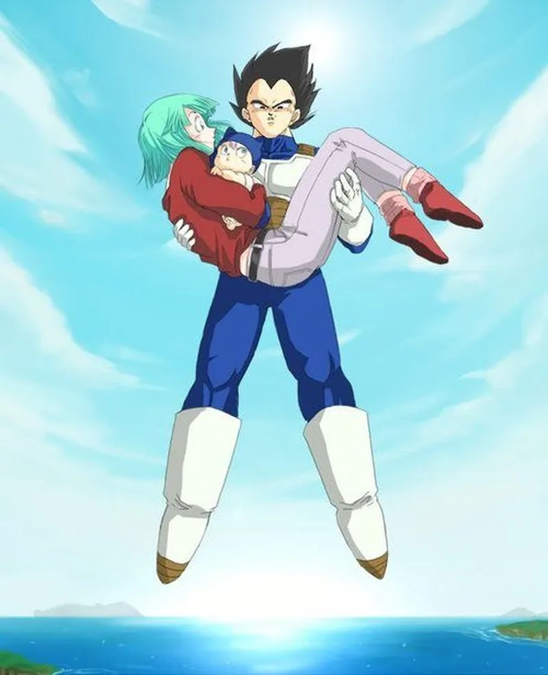 Vegeta wife là hình ảnh tình cảm hiếm hoi của chiến binh mạnh mẽ này