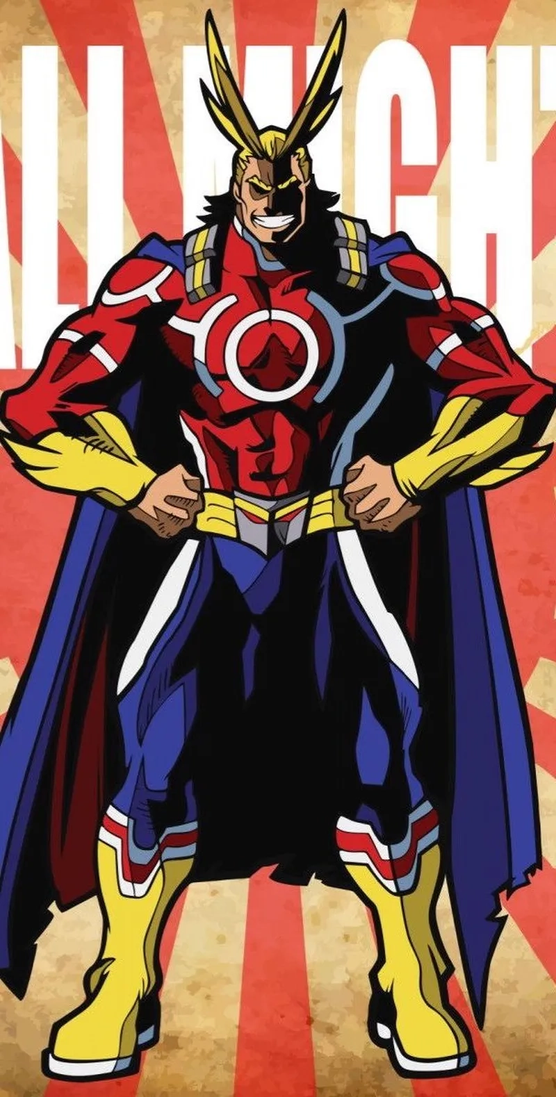 All Might Official Art những bức tranh đẹp mắt về nhân vật huyền thoại này