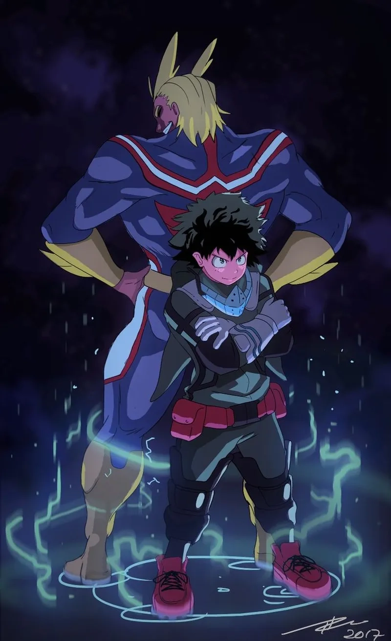 My Hero Academia All Might x Deku một hành trình đầy cảm hứng