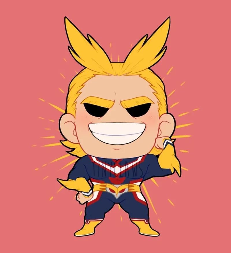 Những bức vẽ đáng yêu của All Might chibi sẽ khiến bạn mê mẩn