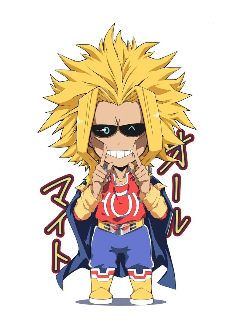 Chibi All Might một phiên bản dễ thương của anh hùng huyền thoại