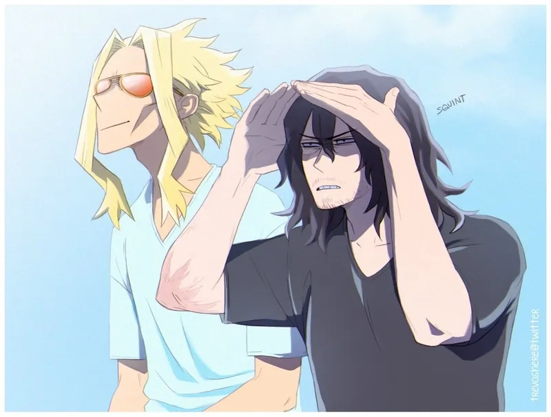 All Might x Aizawa hai anh hùng của My Hero Academia trong một câu chuyện