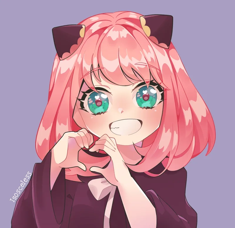 Làm mới màn hình với hình nền anime Anya