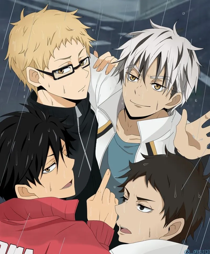 Truyện tranh Kuroo x Tsukishima x Bokuto x Akaashi cực hấp dẫn