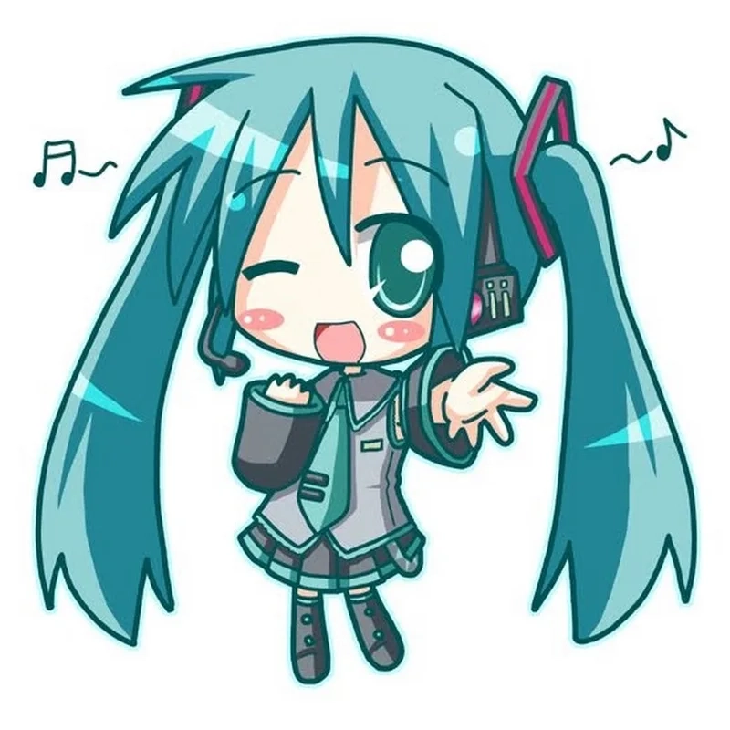 Chibi miku anime là hình ảnh đáng yêu không thể thiếu trong bộ sưu tập