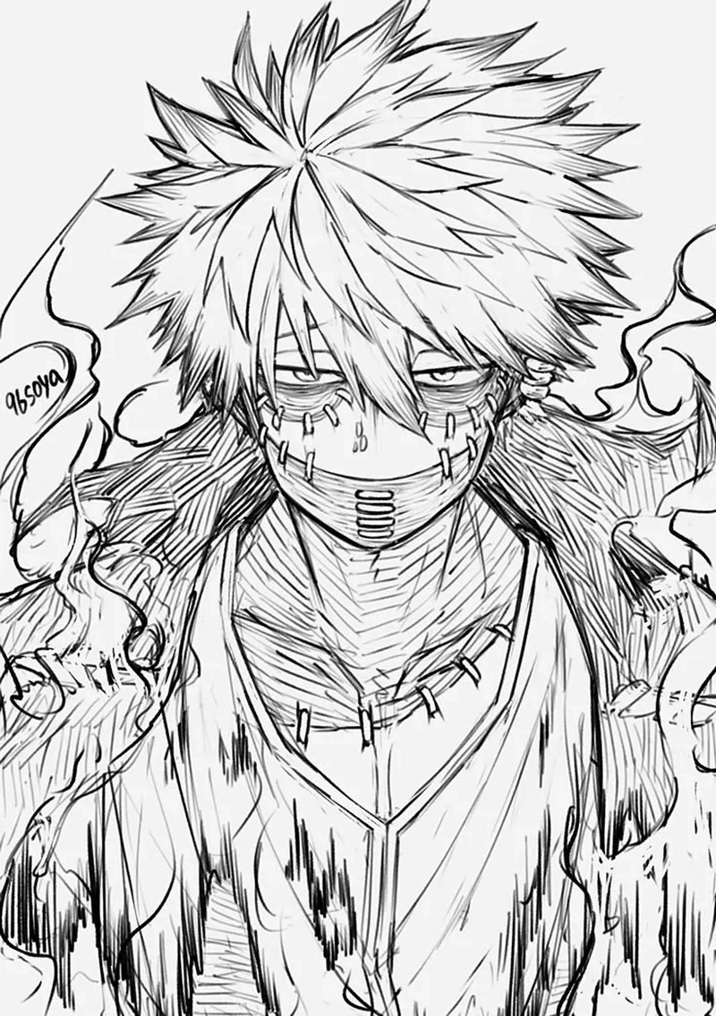 Bộ sưu tập fanart Vẽ Dabi đẹp như tranh vẽ