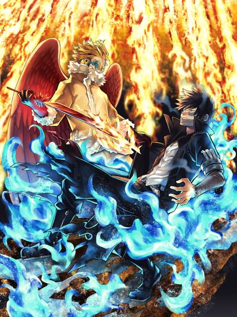Mạch truyện kịch tính của Dabi x Hawks manga gây bão