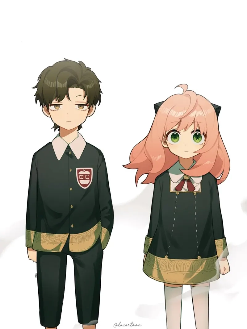 Damian x Anya fanart tranh vẽ đẹp nhất