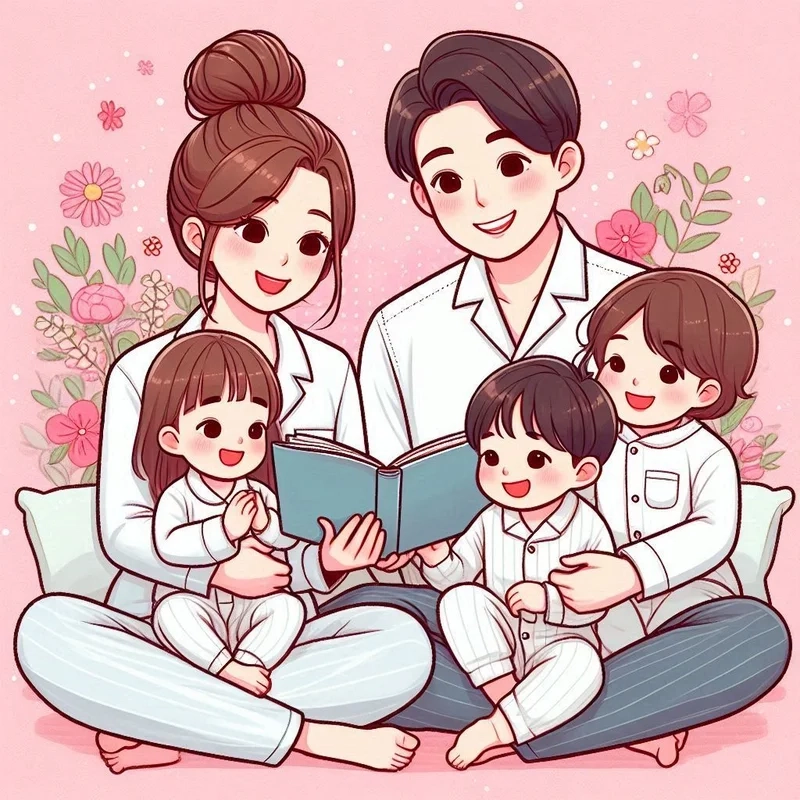 Thử ngay vẽ ảnh gia đình chibi theo phong cách riêng