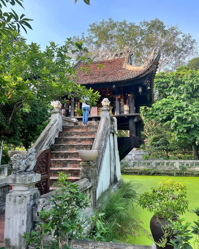 Công trình kiến trúc Chùa Một Cột là minh chứng cho tài năng sáng tạo trong nghệ thuật xây dựng cổ truyền Việt Nam