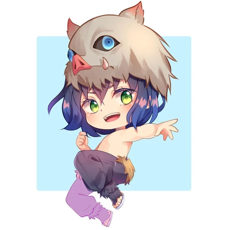 Không thể rời mắt khỏi loạt Inosuke cute chibi