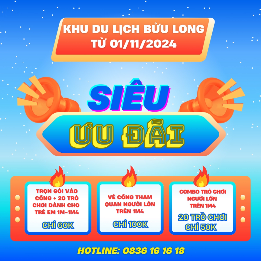 Cập nhật giá vé khu du lịch bửu long 2024 mới nhất