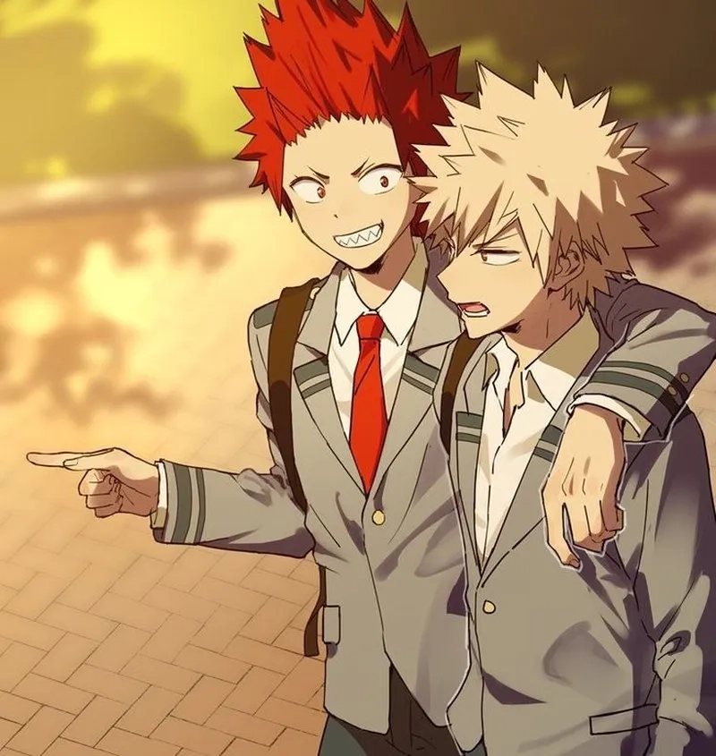 Kirishima x Bakugou fanart luôn có sự sáng tạo bất tận từ cộng đồng fan