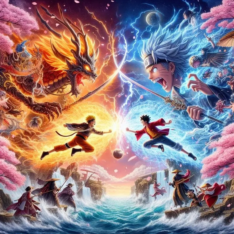 So kè sức mạnh giữa Naruto and Luffy đầy hấp dẫn