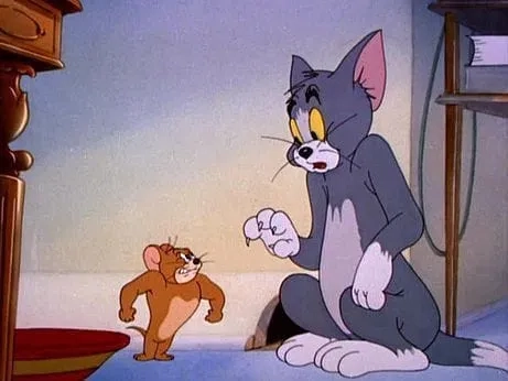 Meme tom and jerry gốc giữ nguyên biểu cảm hài hước kinh điển