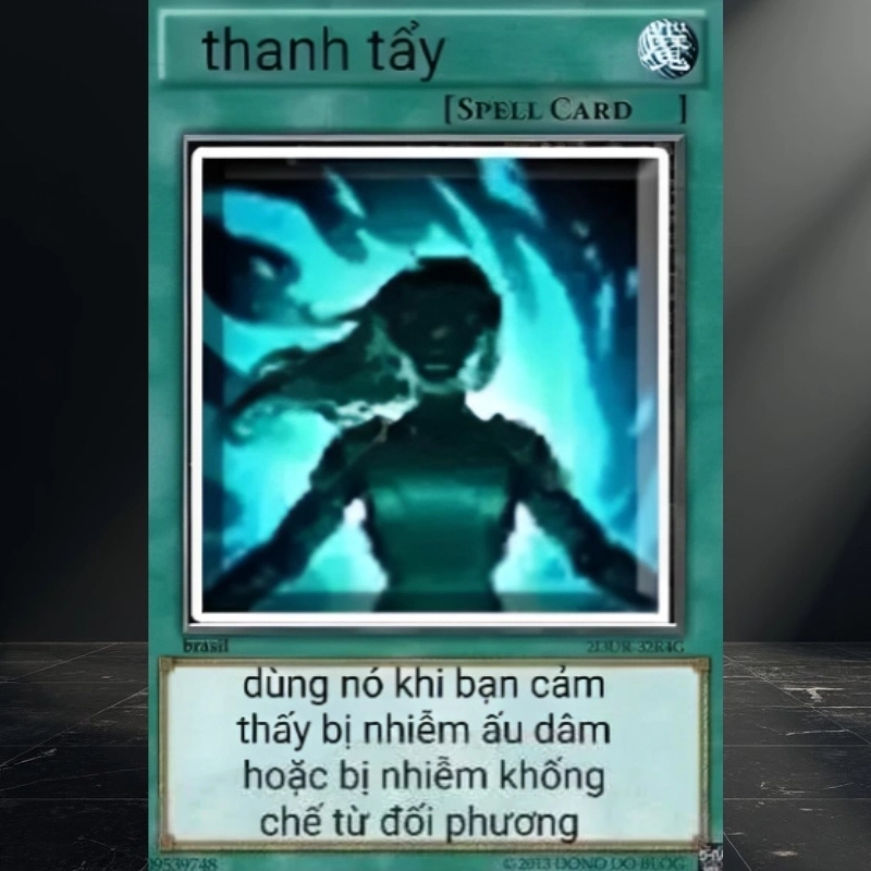 Lá bài thanh tẩy meme xoá sạch mọi lỗi lầm online