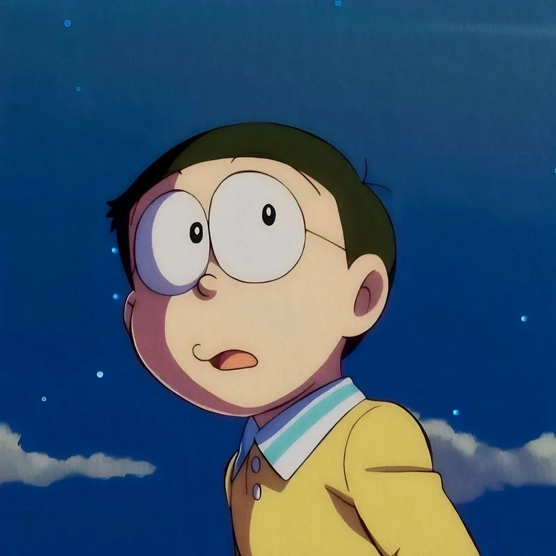 Bộ sưu tập hình của Nobita khiến ai cũng bồi hồi
