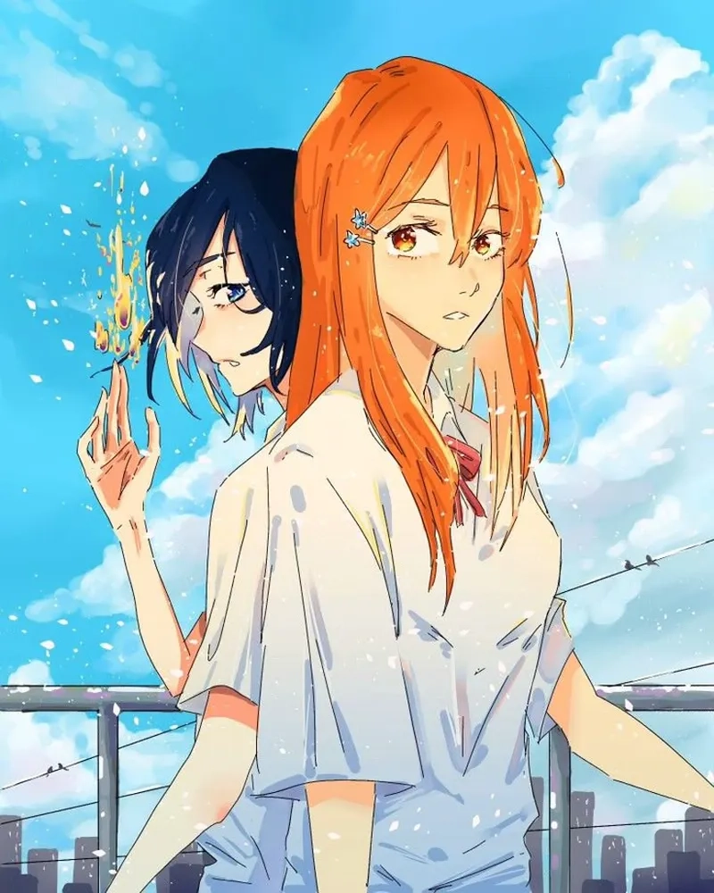 Bộ ảnh Rukia x Orihime làm fan anime thích thú