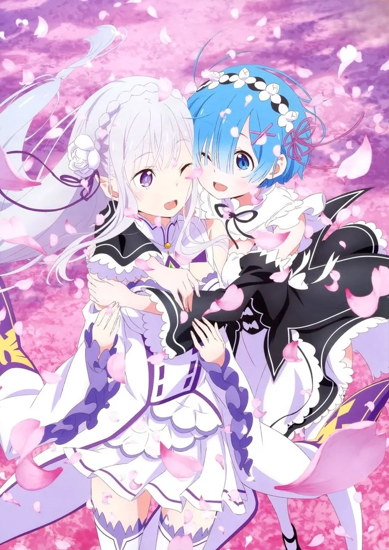 Rem Emilia là bộ đôi nữ chính nổi bật trong Re:Zero