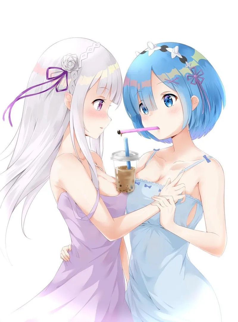 Rem x Emilia mang đến tình bạn đẹp trong anime