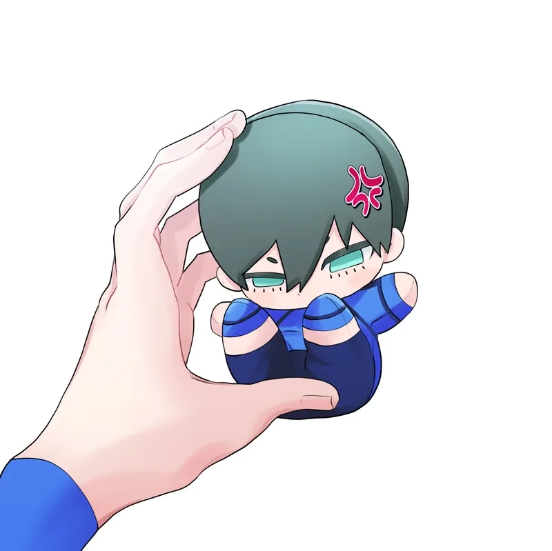 Tải ngay hình Rin Itoshi chibi cute siêu dễ Rosin