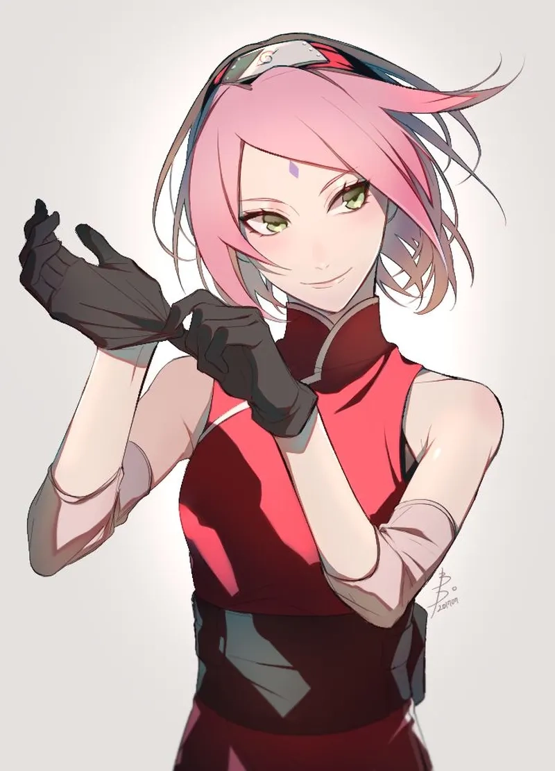 Sakura Haruno gif sống động như bước ra từ truyện tranh