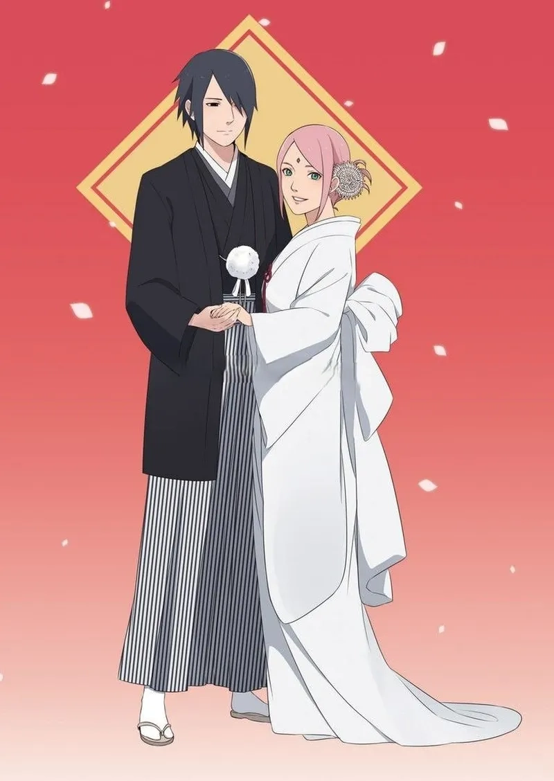Những khoảnh khắc ngọt ngào tại Sakura và Sasuke đám cưới