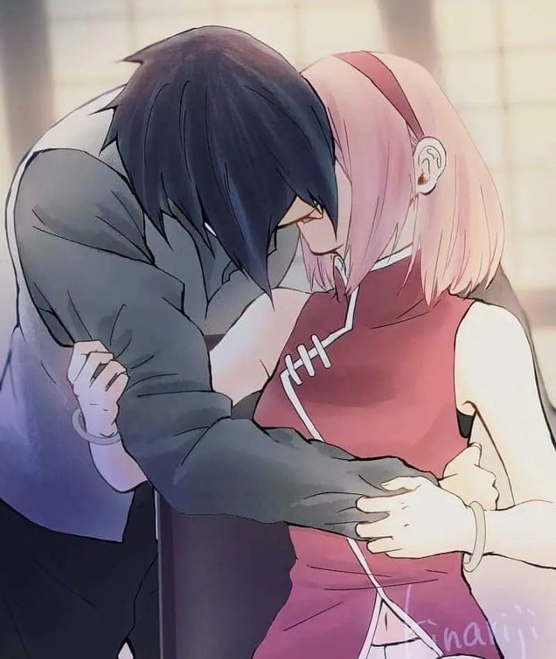 Cảnh Sakura và Sasuke hôn nhau khiến fan phát sốt