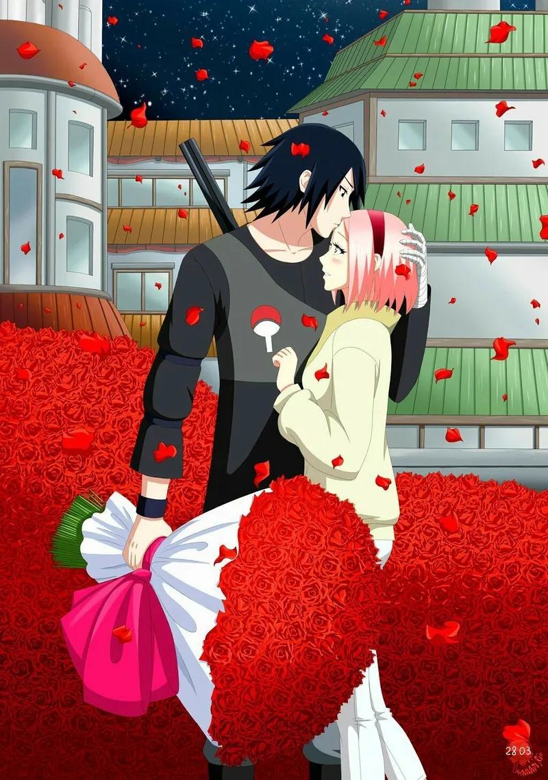 Thời khắc Sasuke cầu hôn Sakura cực kỳ xúc động
