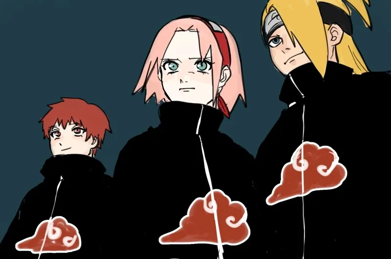 Tình huống bất ngờ giữa Akatsuki x Sakura trong trận chiến