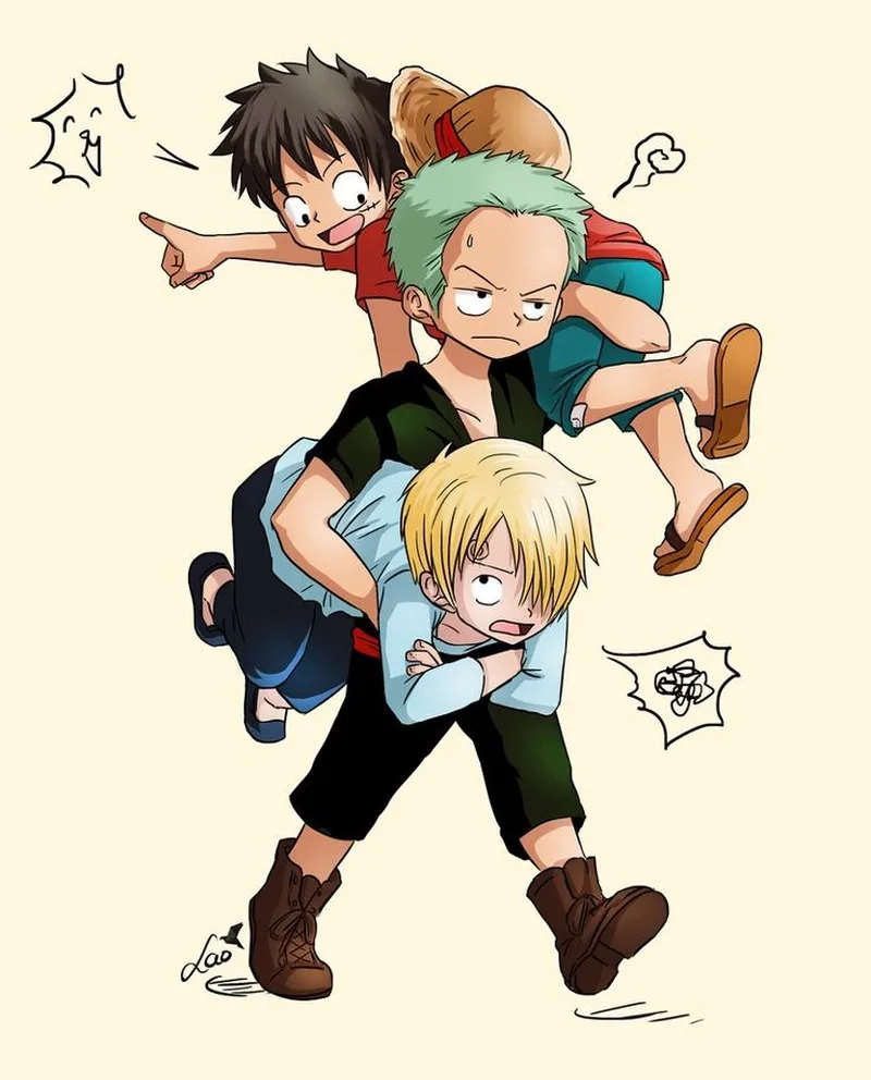 Sức mạnh kết hợp từ Luffy Zoro Sanji không thể bị đánh bại