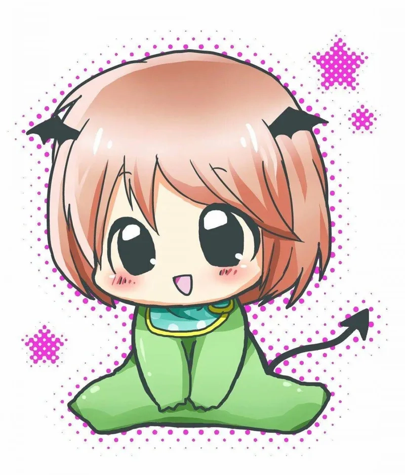 Lưu ngay bộ hình chibi đơn giản cho những ai yêu thích sự tối giản