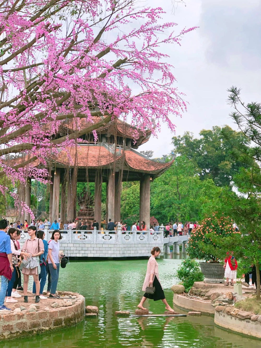 Hình ảnh chùa Nôm, ngôi chùa nổi tiếng với kiến trúc cổ xưa và không gian linh thiêng