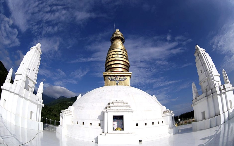 Chùa Tây Thiên cao bao nhiêu mét, khoảng 1500 mét so biển