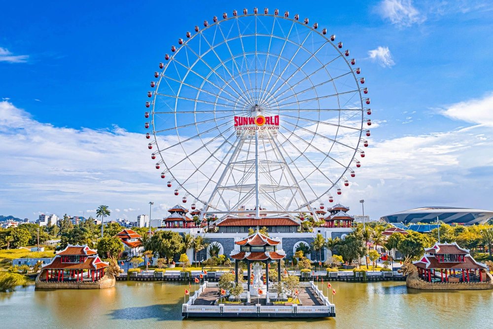 Trải nghiệm thú vị tại công viên châu á asia park đầy sắc màu