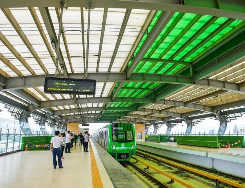 Ga Cát Linh Hà Đông một phần của tuyến đường sắt hiện đại