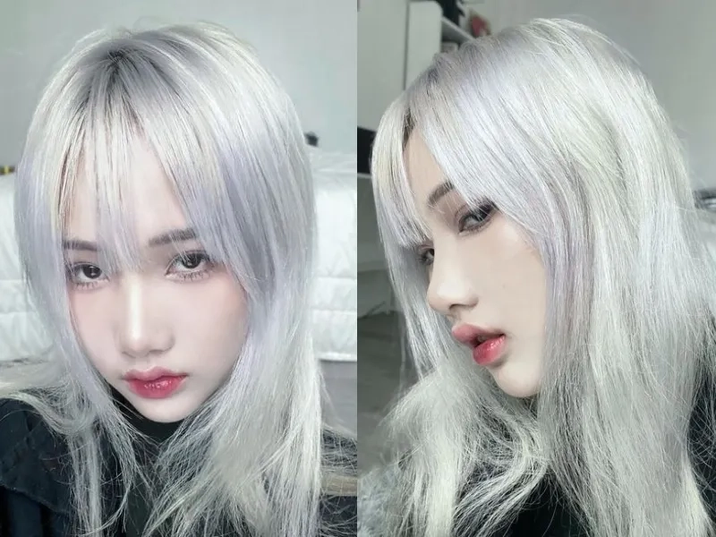 Tóc bạch kim xu hướng làm đẹp đang gây sốt