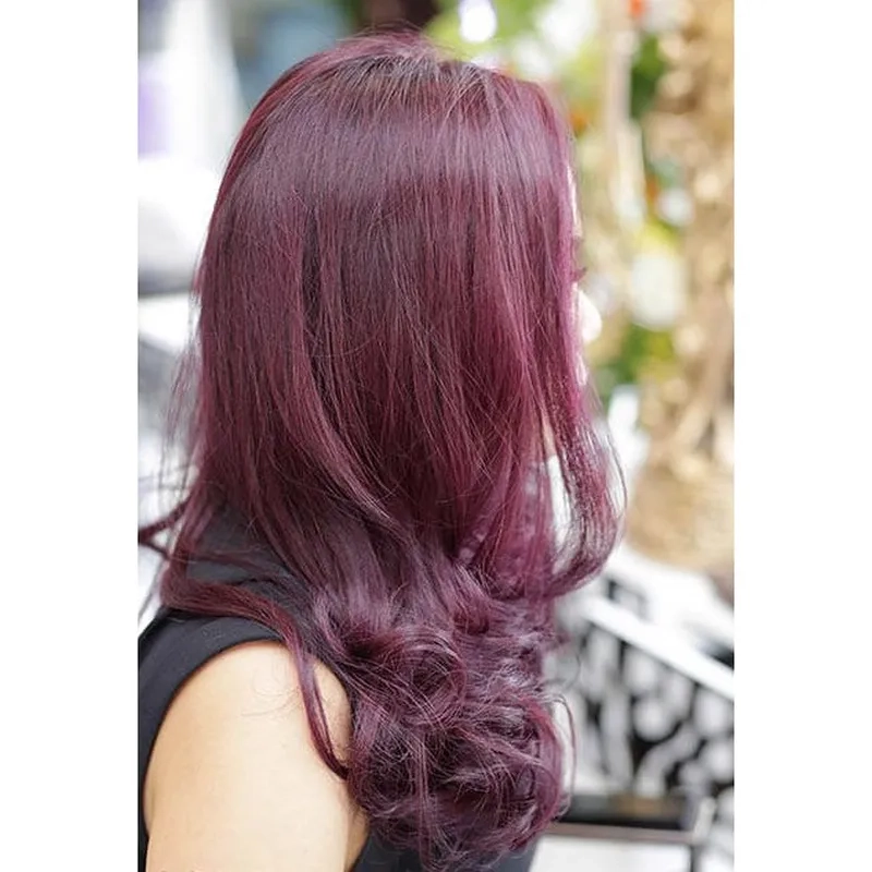 Nhuộm màu đỏ tím bí quyết làm đẹp đơn giản