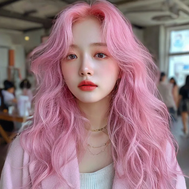 Màu hồng nhuộm tóc tone màu ngọt ngào cho nàng công chúa